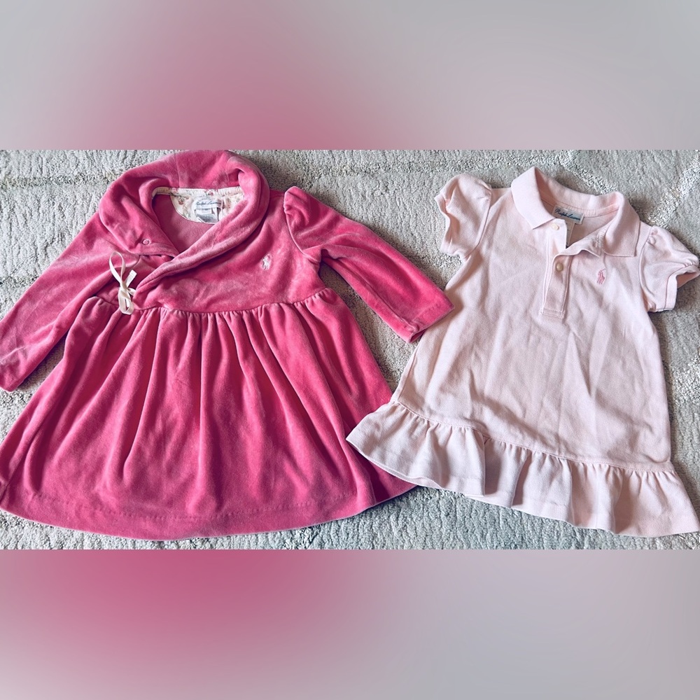 9M Baby Girl Ralph Lauren Dresses! In Excellent Pre-Own Condition!